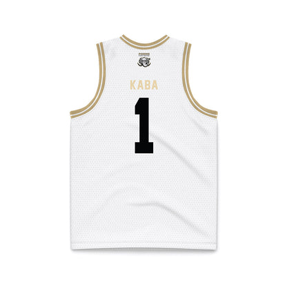 PFW - NCAA Men's Basketball : Ebrahim Kaba - White Basketball Jersey-1
