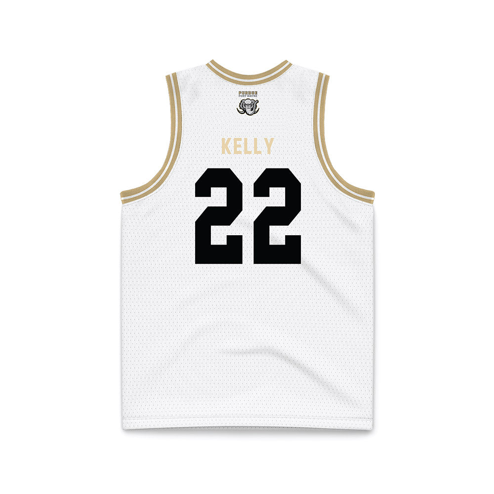 PFW - NCAA Men's Basketball : Danny Kelly - White Basketball Jersey-1
