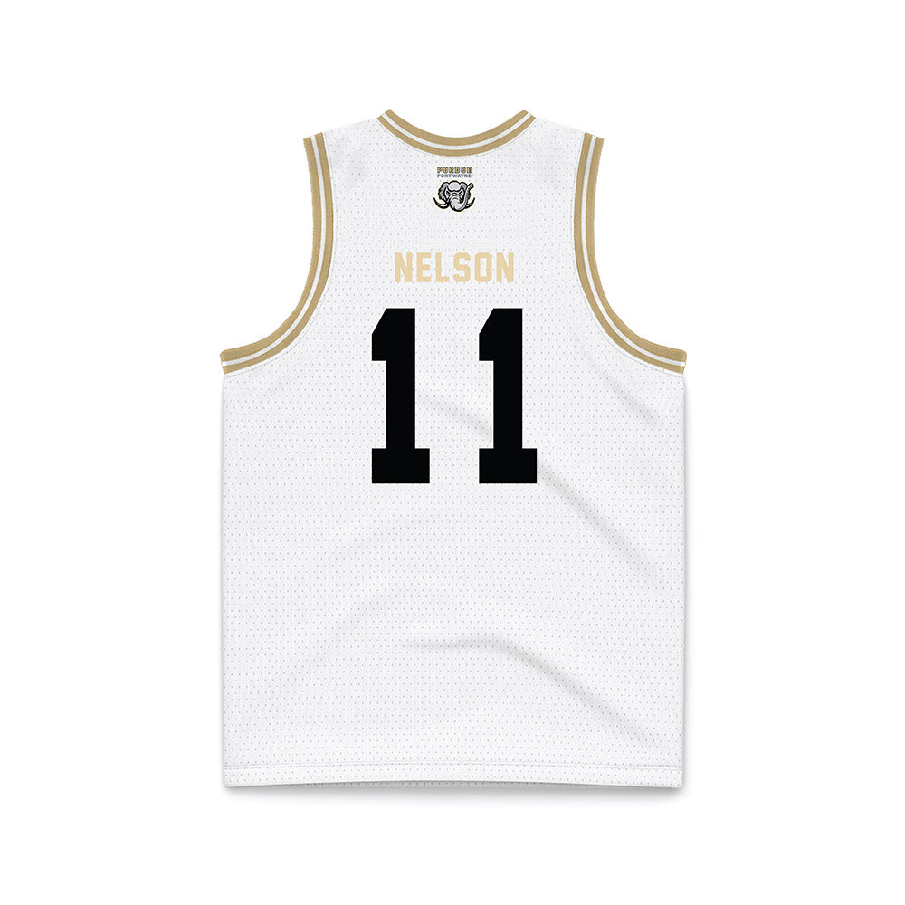 PFW - NCAA Men's Basketball : Maximus Nelson - White Basketball Jersey-1