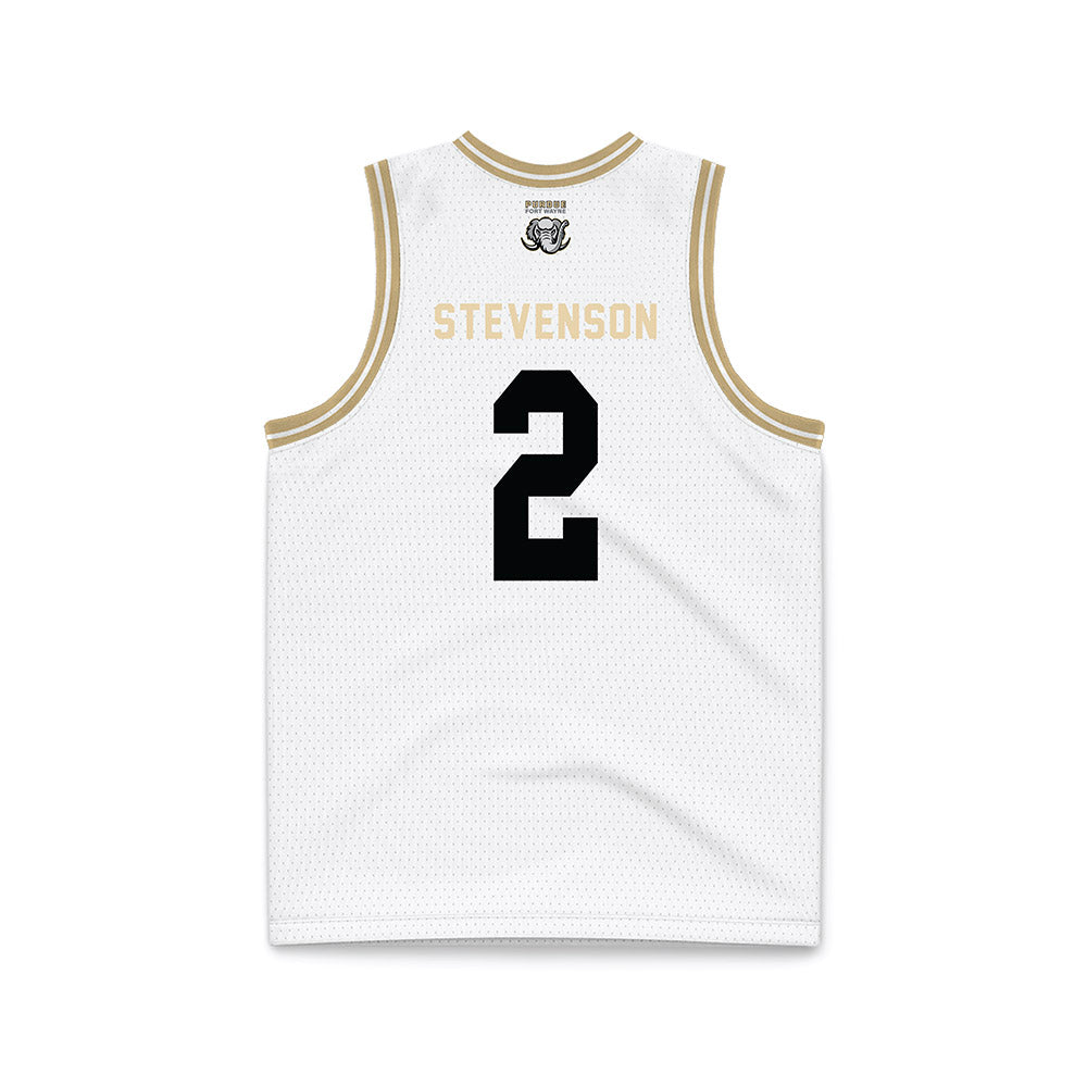 PFW - NCAA Men's Basketball : Mikale Stevenson - White Basketball Jersey-1