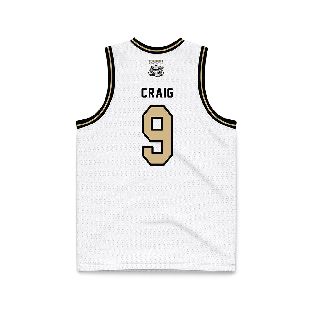 PFW - NCAA Men's Basketball : Deandre Craig - Black Lining Basketball Jersey-1