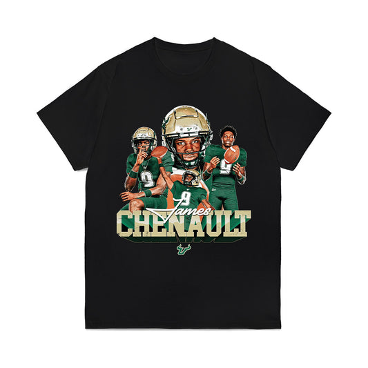 USF - NCAA Football : James Chenault - Collage Comfort Colors T-Shirt-0