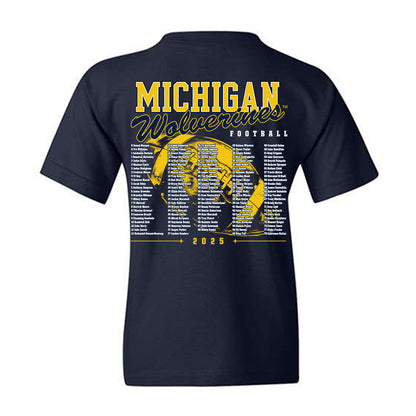 Michigan - NCAA Football : - Roster Youth T-Shirt-1