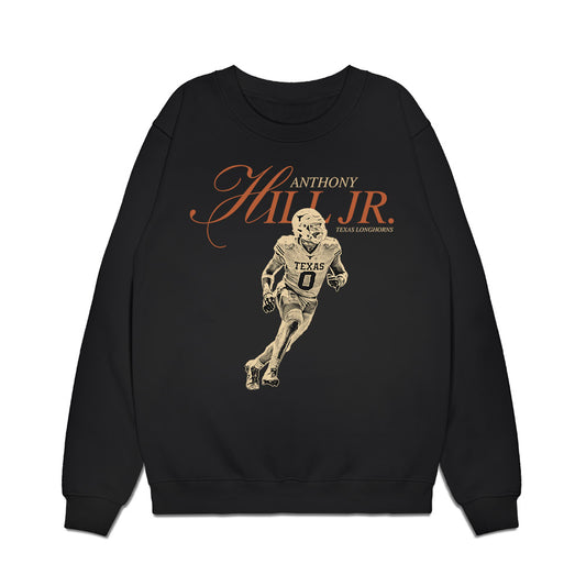 Texas - NCAA Football : Anthony Hill Jr - Legacy Premium Crewneck Sweatshirt-0