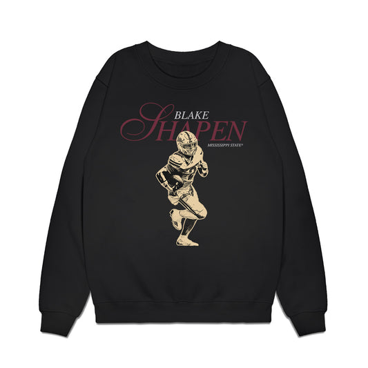 Mississippi State - NCAA Football : Blake Shapen - Legacy Premium Crewneck Sweatshirt-0