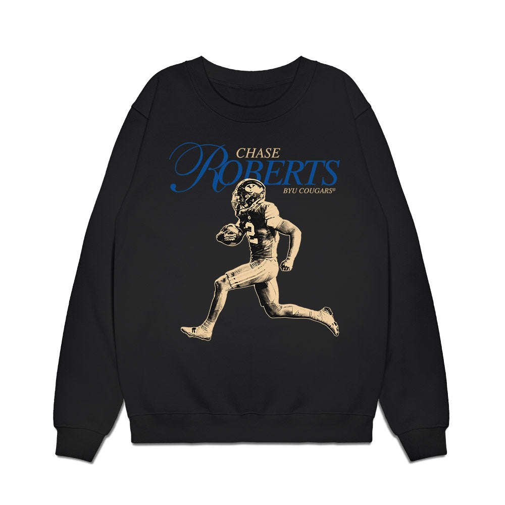 BYU - NCAA Football : Chase Roberts - Legacy Premium Crewneck Sweatshirt-0