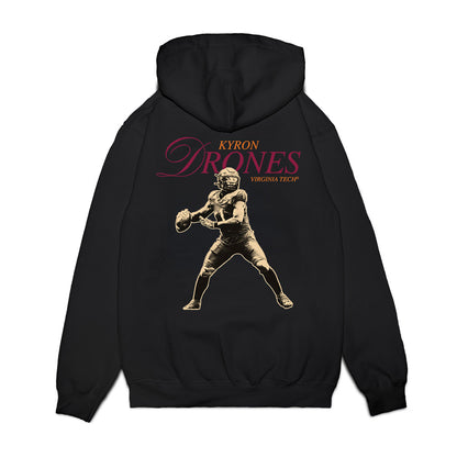 Virginia Tech - NCAA Football : Kyron Drones - Legacy Premium Hooded Sweatshirt-1