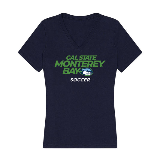 CSU Monterey Bay - NCAA Men's Soccer : Aidan Astilla-Boronda - Classic Shersey Women's V-Neck T-Shirt-0