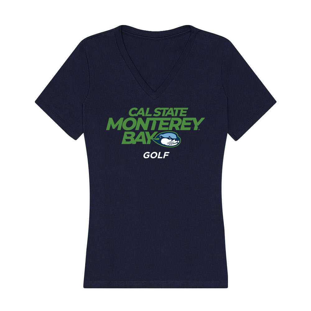 CSU Monterey Bay - NCAA Women's Golf : Morgan Pittman - Classic Shersey Women's V-Neck T-Shirt-0