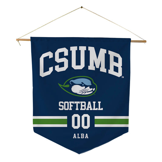 CSU Monterey Bay - NCAA Softball : Abreanna Alba - Pennant - 18" x 21"-0