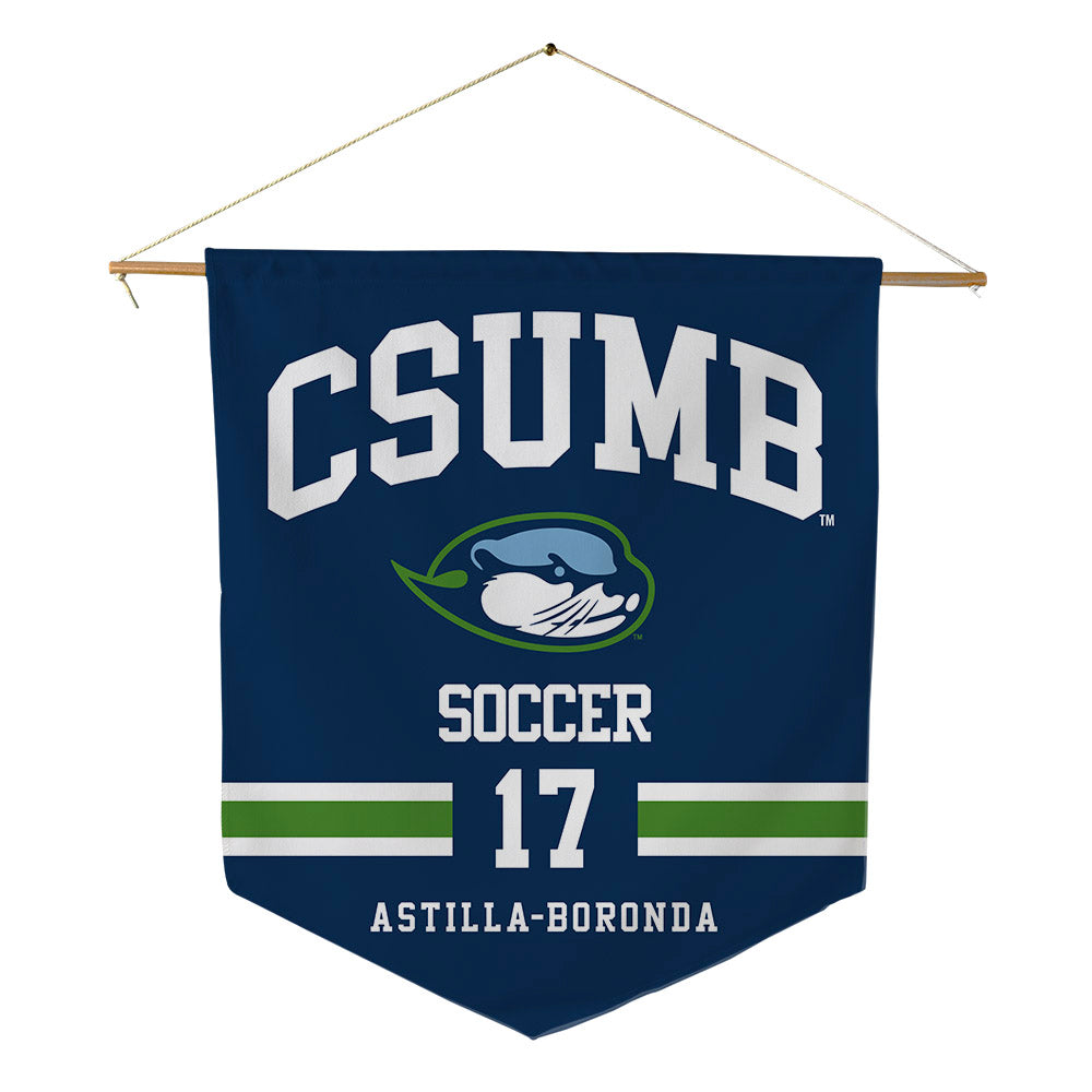 CSU Monterey Bay - NCAA Men's Soccer : Aidan Astilla-Boronda - Pennant - 18" x 21"-0