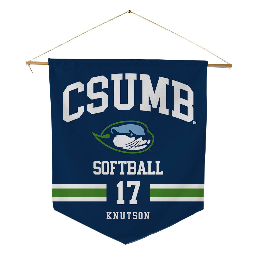 CSU Monterey Bay - NCAA Softball : Jordan Knutson - Pennant - 18" x 21"-0