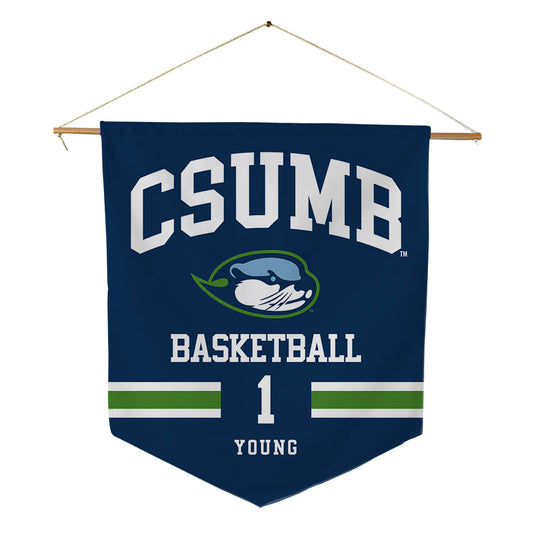 CSU Monterey Bay - NCAA Women's Basketball : Aliyah Young - Pennant - 18" x 21"-0
