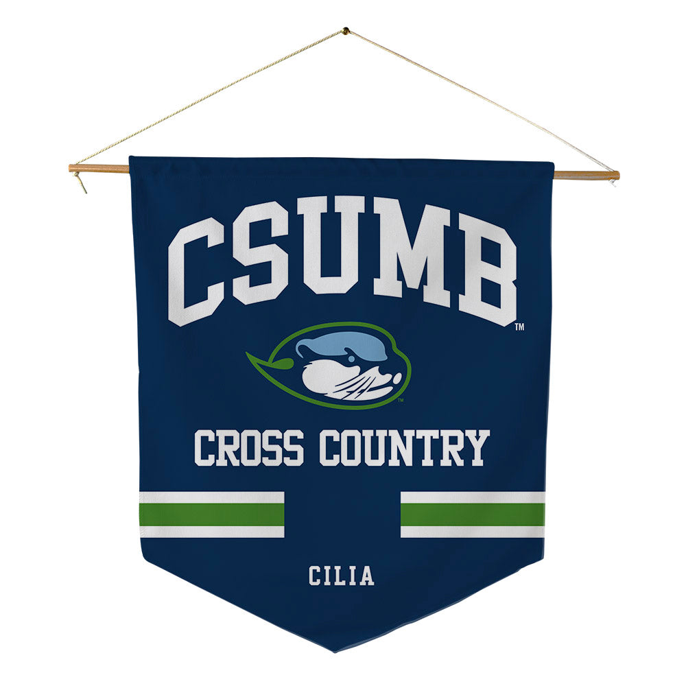 CSU Monterey Bay - NCAA Men's Cross Country : Lorenzo Cilia - Pennant - 18" x 21"-0