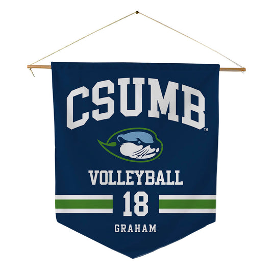CSU Monterey Bay - NCAA Women's Volleyball : Rilee Graham - Pennant - 18" x 21"-0