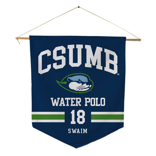 CSU Monterey Bay - NCAA Women's Water Polo : Gabby Swaim - Pennant - 18" x 21"-0