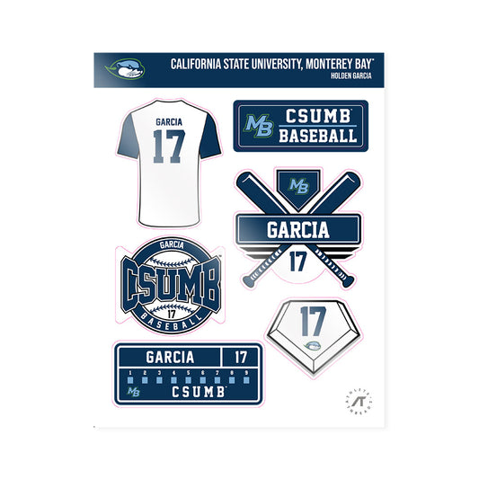 CSU Monterey Bay - NCAA Baseball : Holden Garcia - Sticker Sheet-0