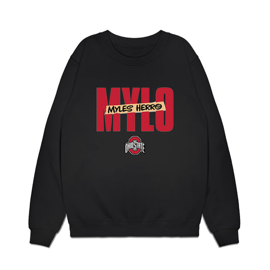 Ohio State - NCAA Men's Basketball : Myles Herro - Classic Shersey Premium Crewneck Sweatshirt-0