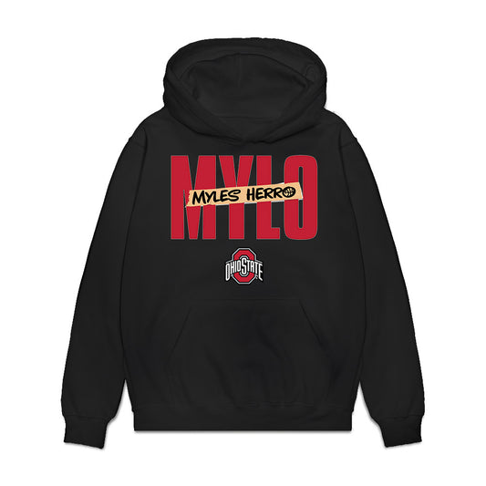 Ohio State - NCAA Men's Basketball : Myles Herro - Classic Shersey Premium Hooded Sweatshirt-0