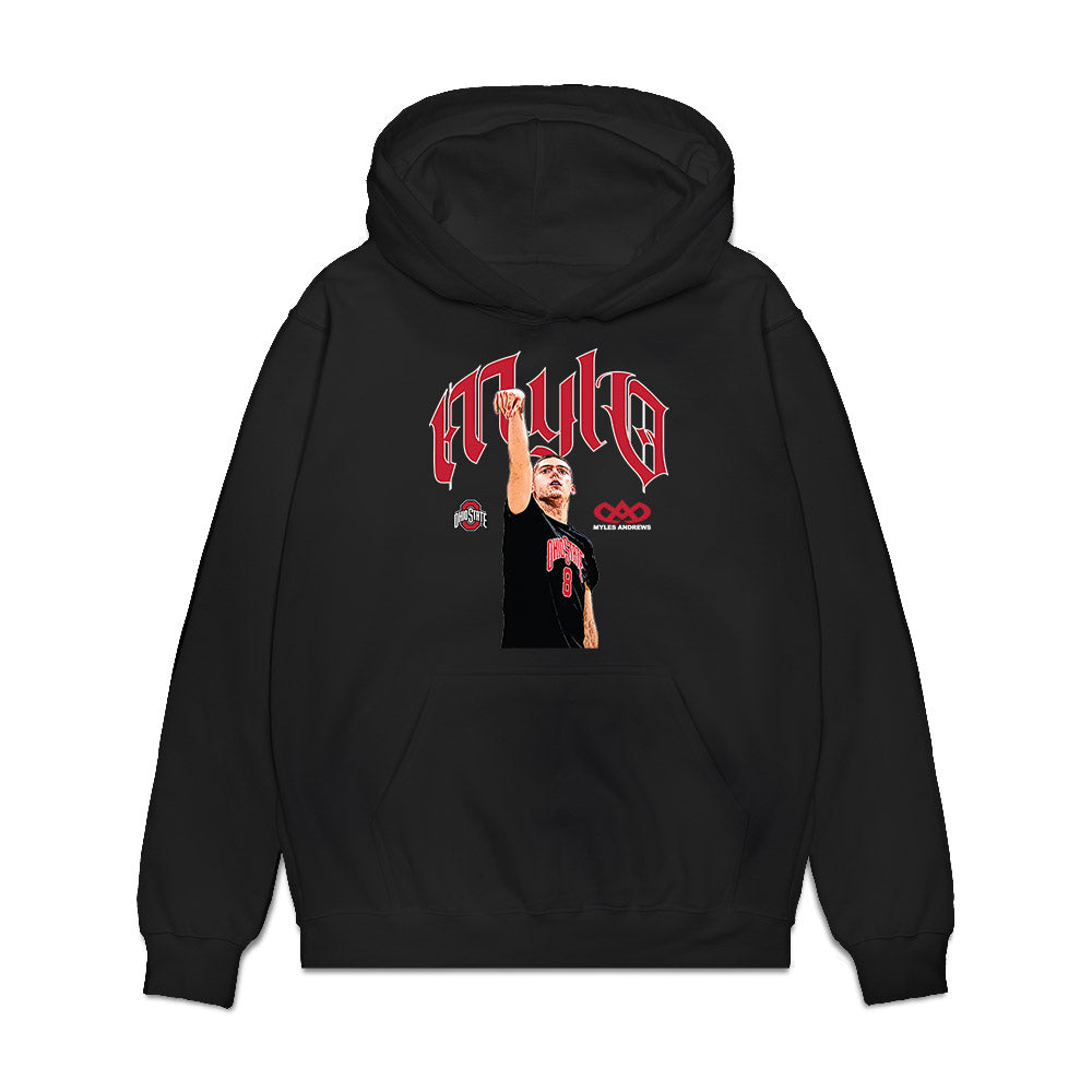 Ohio State - NCAA Men's Basketball : Myles Herro - Premium Hooded Sweatshirt-0