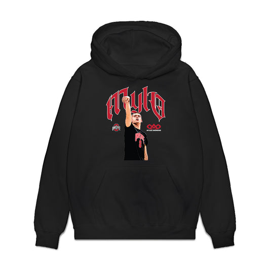 Ohio State - NCAA Men's Basketball : Myles Herro - Premium Hooded Sweatshirt-0