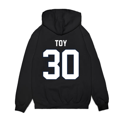 UConn - NCAA Football : Dominic Toy - Vintage Helmet Premium Hooded Sweatshirt-1
