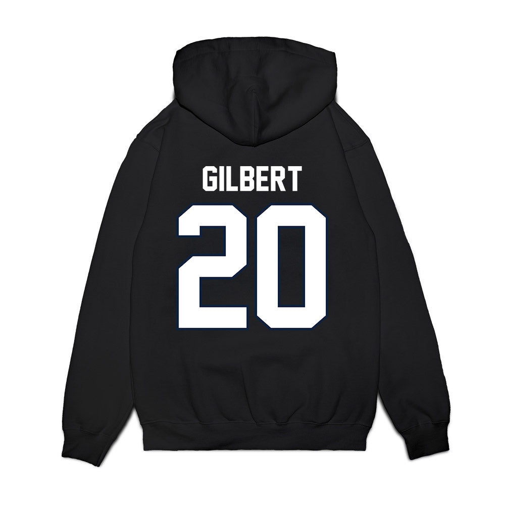 UConn - NCAA Football : osiris gilbert - Vintage Helmet Premium Hooded Sweatshirt-1