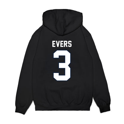 UConn - NCAA Football : Nick Evers - Vintage Helmet Premium Hooded Sweatshirt-1