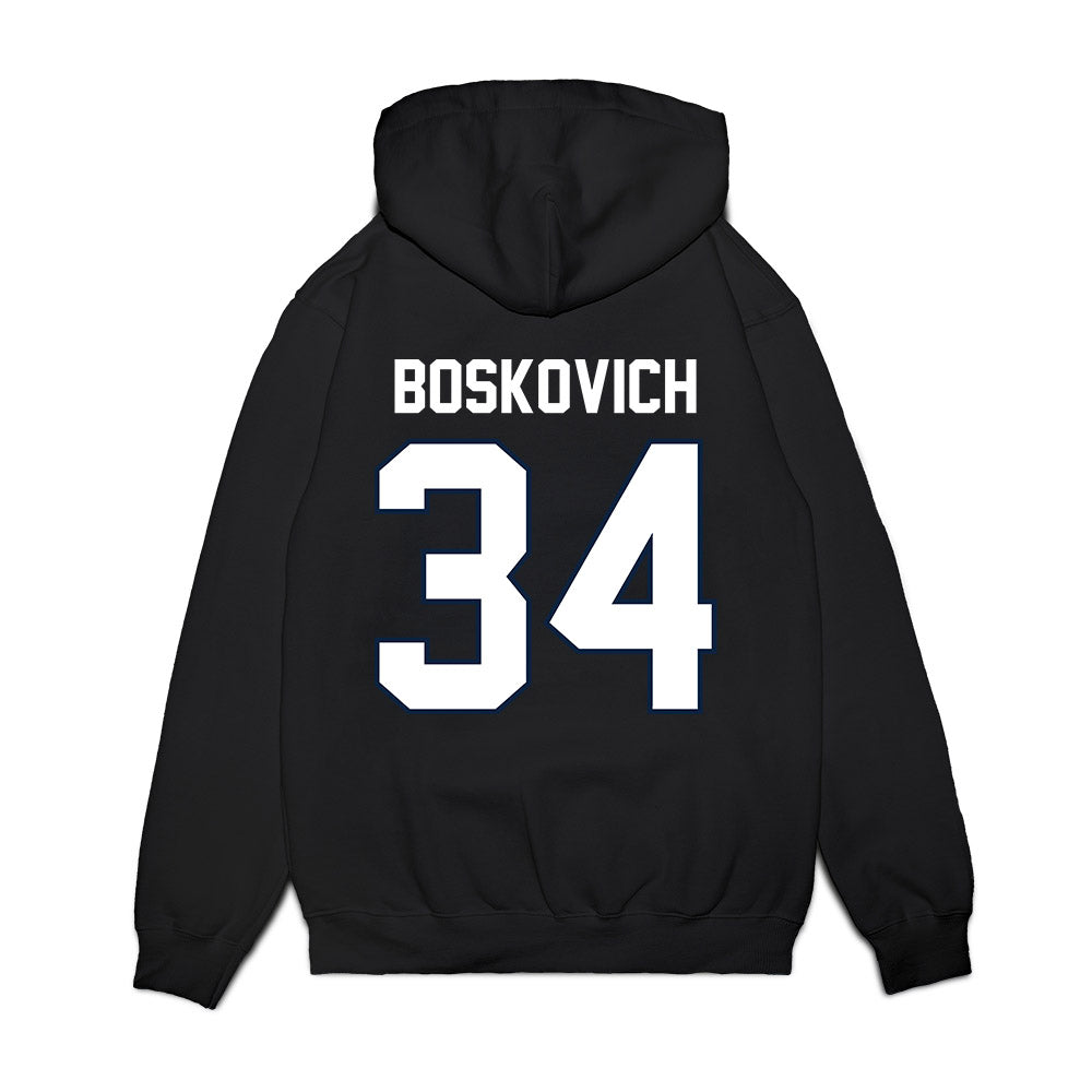 UConn - NCAA Football : Carter Boskovich - Vintage Helmet Premium Hooded Sweatshirt-1