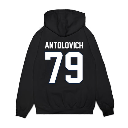 UConn - NCAA Football : Daniel Antolovich - Vintage Helmet Premium Hooded Sweatshirt-1