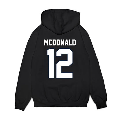 UConn - NCAA Football : Tucker McDonald - Vintage Helmet Premium Hooded Sweatshirt-1