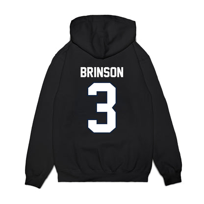 UConn - NCAA Football : D'Mon Brinson - Vintage Helmet Premium Hooded Sweatshirt-1