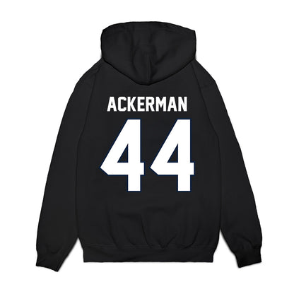 UConn - NCAA Football : Cooper Ackerman - Vintage Helmet Premium Hooded Sweatshirt-1