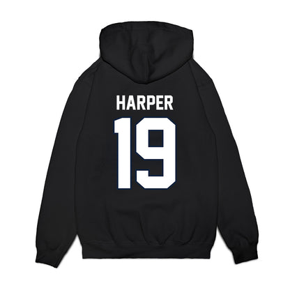 UConn - NCAA Football : Jackson Harper - Vintage Helmet Premium Hooded Sweatshirt-1
