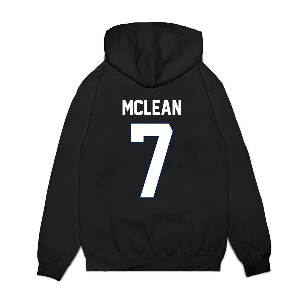 UConn - NCAA Football : Malachi Mclean - Vintage Helmet Premium Hooded Sweatshirt-1