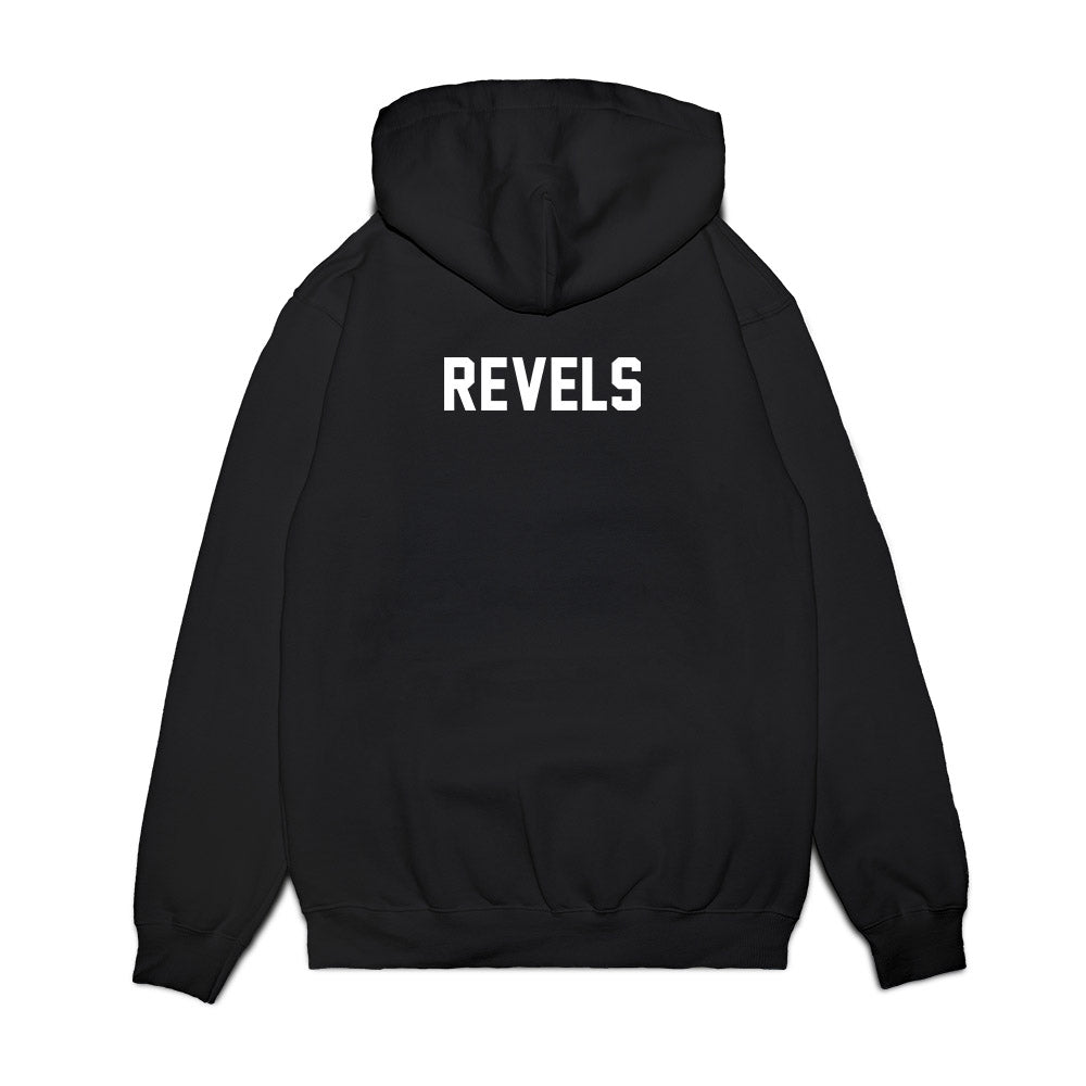 UConn - NCAA Football : Tracy Revels - Vintage Helmet Premium Hooded Sweatshirt-1