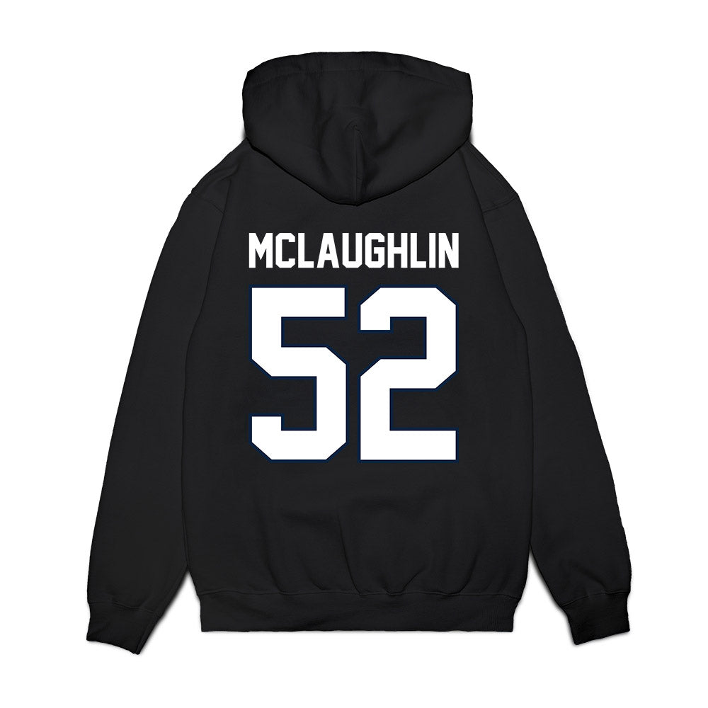 UConn - NCAA Football : Deron McLaughlin - Vintage Helmet Premium Hooded Sweatshirt-1