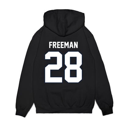 UConn - NCAA Football : Christopher Freeman - Vintage Helmet Premium Hooded Sweatshirt-1