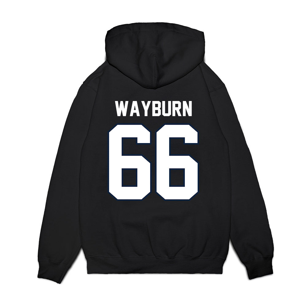 UConn - NCAA Football : Brady Wayburn - Vintage Helmet Premium Hooded Sweatshirt-1