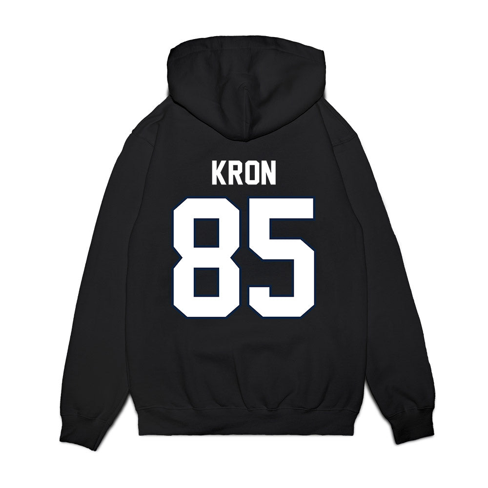 UConn - NCAA Football : Drew Kron - Vintage Helmet Premium Hooded Sweatshirt-1