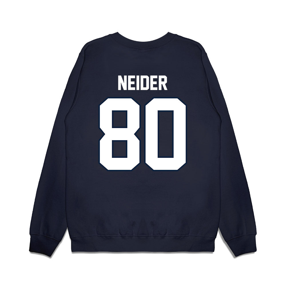 UConn - NCAA Football : John Neider - Vintage Helmet Premium Crewneck Sweatshirt-1