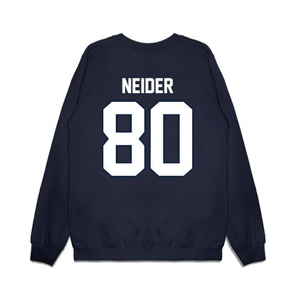 UConn - NCAA Football : John Neider - Vintage Helmet Premium Crewneck Sweatshirt-1