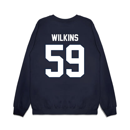UConn - NCAA Football : Finn Wilkins - Vintage Helmet Premium Crewneck Sweatshirt-1