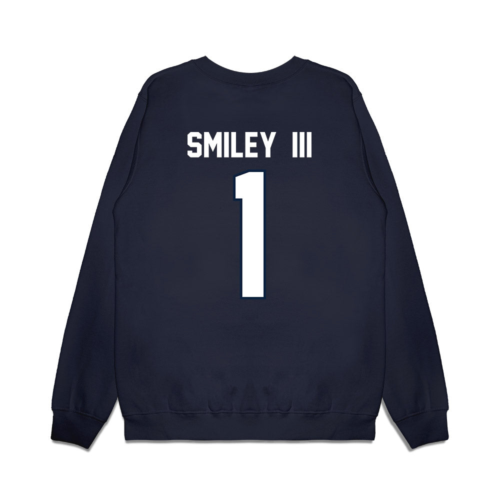 UConn - NCAA Football : Ben Smiley III - Vintage Helmet Premium Crewneck Sweatshirt-1