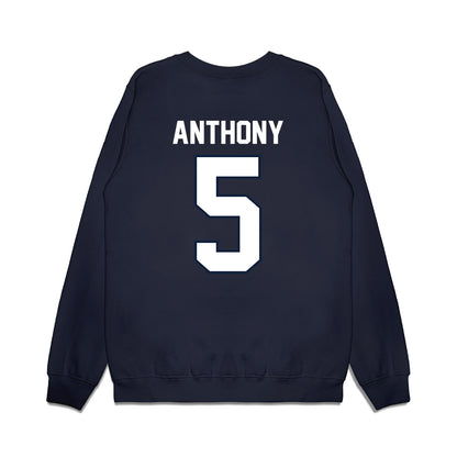 UConn - NCAA Football : Kaleb Anthony - Vintage Helmet Premium Crewneck Sweatshirt-1