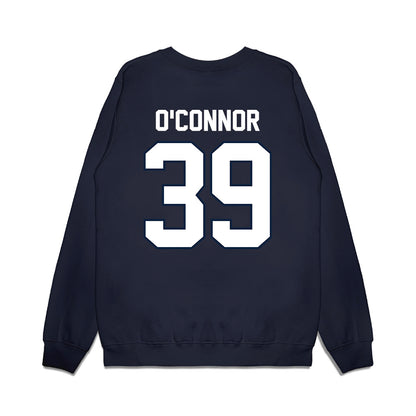 UConn - NCAA Football : Charlie O'Connor - Vintage Helmet Premium Crewneck Sweatshirt-1