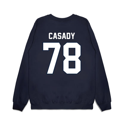 UConn - NCAA Football : Carsten Casady - Vintage Helmet Premium Crewneck Sweatshirt-1