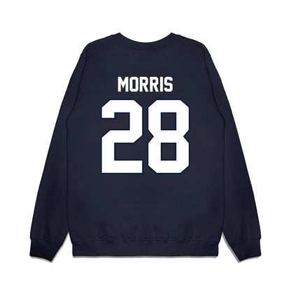 UConn - NCAA Football : Jon Morris - Vintage Helmet Premium Crewneck Sweatshirt-1