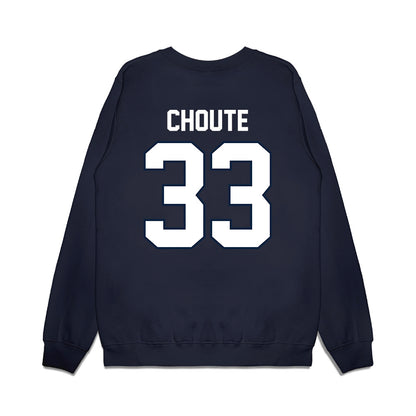 UConn - NCAA Football : Kervins Choute - Vintage Helmet Premium Crewneck Sweatshirt-1