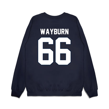 UConn - NCAA Football : Brady Wayburn - Vintage Helmet Premium Crewneck Sweatshirt-1
